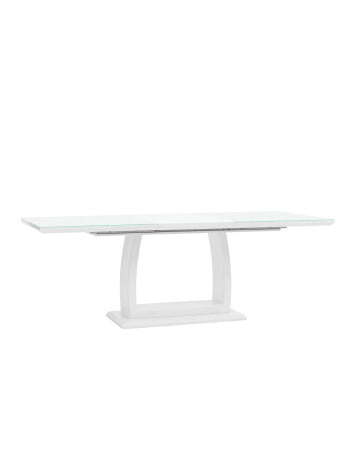 Стол обеденный Орлеан раскладной 160-215*90 глянцевый белый (Стол обеденный Орлеан белый)