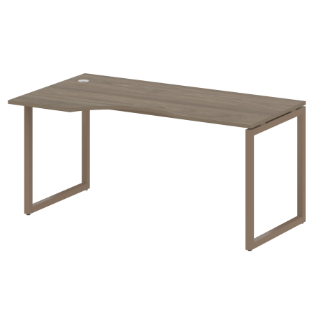 Стол криволинейный левый Metal System Style БО.СА-1 Л 1600x900x750 (Акация/Антрацит металл)