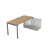 СТН-П.974 Стол системы БЕНЧ линейный три опоры, начальный (1600x700x750) (TeakwoodСерый)