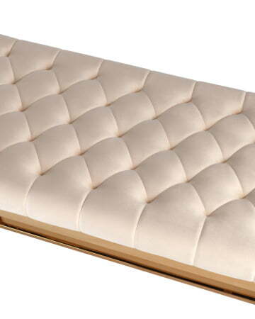 Банкетка-скамейка БРУКЛИН велюр бежевый сталь золото (Банкетка Бруклин бежевый) Банкетка-скамейка БРУКЛИН велюр бежевый сталь золото (Банкетка Бруклин бежевый)