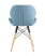 Стул Бон рогожка голубой (Стул Бон голубой)
