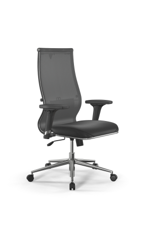 Кресло для руководителя Метта Sit 10 B2-163D - T+Extra /Km00/Wm12/D02P(M09.B23.G18.W02) (Серый | Черный)
