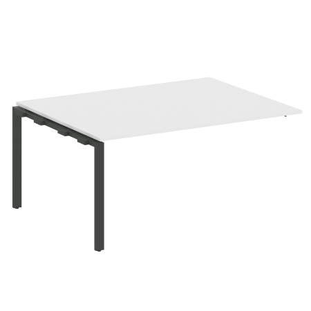 Проходной наборный элемент переговорного стола Metal System Style БП.ППРГ-4 1600x1235x750 (Белый/Антрацит металл)