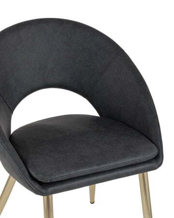 Стул Кензи экокожа темно-серый (Стул Кензи темно-серый)