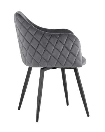 Стул Ника вращающийся велюр серый (Стул Ника серый)