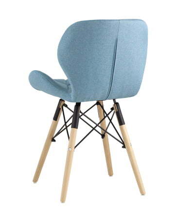 Стул Бон рогожка голубой (Стул Бон голубой)