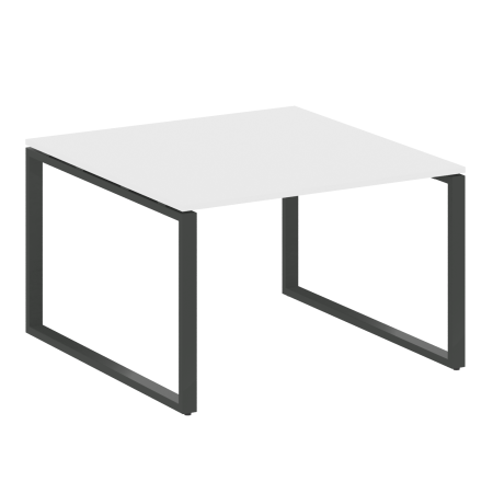 Переговорный стол 1 столешница Metal System Style БО.ПРГ-1.2 1200x1235x750 (Белый/Антрацит металл)