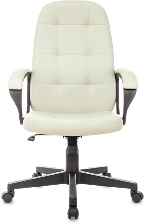 Кресло руководителя CH 002 слоновая кость OR-10 эко.кожа крестов. пластик (Слоновая кость)