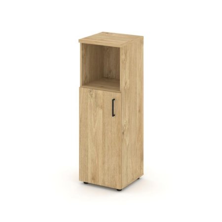 Шкаф средний узкий SN.STU-201(L) (400х400х1203) (Тиквуд Светлый)