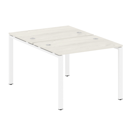 Рабочая станция Metal System Style БП.РАС-СП-2.1 1000x1475x750 (Дуб Наварра/Белый металл)
