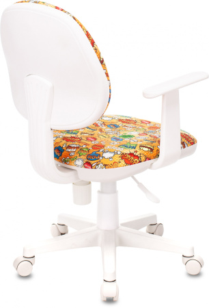 Кресло детское CH-W356AXSN оранжевый бэнг крестов. пластик пластик белый (Оранжевый)