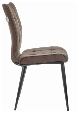 Стул для кухни KF-4_2 комплект 2шт коричневый Light 10 металл черный на ножках (KF-4/LT10_2) (Коричневый)