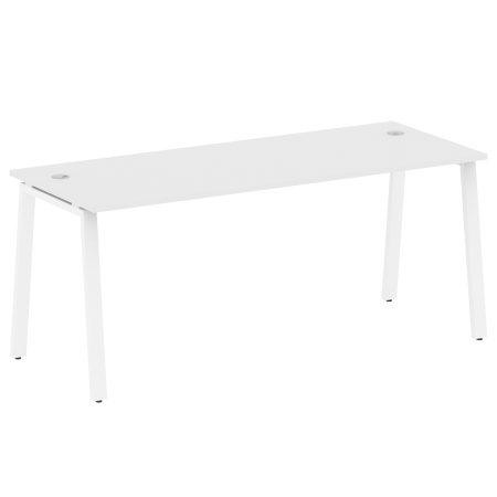 Стол письменный Metal System Style БА.СП-5 1800x720x750 (Белый/Белый металл)