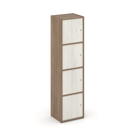 Стеллаж Locker Plus LK.K-004 408x350x1593 (Дуб Аризона | Дуб Наварра)