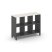 Каркас стеллажа 2 яруса SN.KS-230 (1121х400х881) (Антрацит/Тиквуд Светлый/Металл Антрацит)
