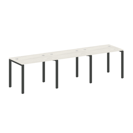 Рабочая станция на 3 раб. места Metal System Style БП.СМ-3.1 3000x720x750 (Дуб Наварра/Антрацит металл)