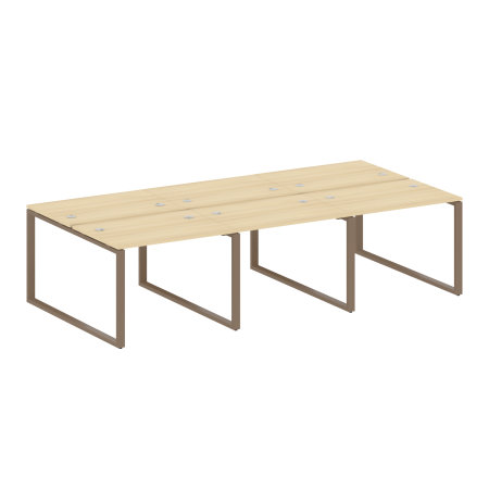 Рабочая станция Metal System Style БО.СМ-6.1 3000x1475x750 (Акация/Мокко металл)