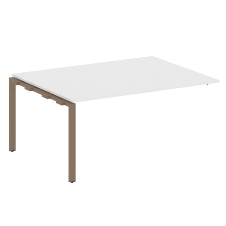 Проходной наборный элемент переговорного стола Metal System Style БП.ППРГ-4 1600x1235x750 (Белый/Мокко металл)