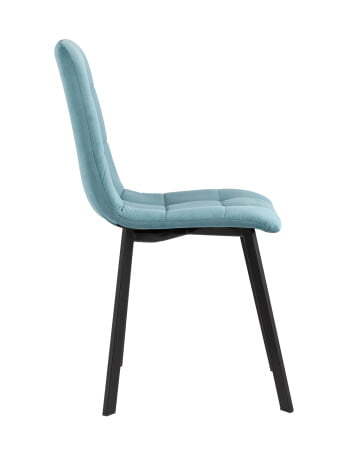Стул Oliver Square велюр пыльно-голубой (Стул Oliver пыльно-голубой)