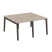 Рабочая станция на деревянных опорах Onix Wood OW.D.RS-4.0.7 1560x1475x750 (Тиквуд Светлый/Дуб Темный) Рабочая станция на деревянных опорах Onix Wood OW.D.RS-4.0.7 1560x1475x750 (Тиквуд Светлый/Дуб Темный)