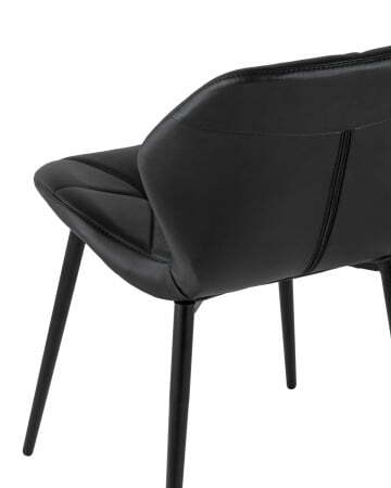 Стул Эдвин экокожа черный (Стул Эдвин черный)