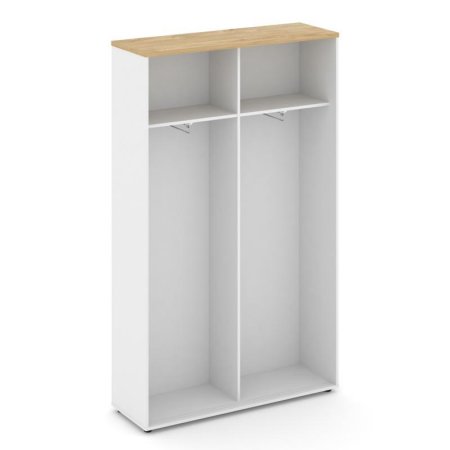 Шкаф-купе для одежды SN.SHK.E-003 (1200х400х1982) (Белый/Тиквуд Светлый)