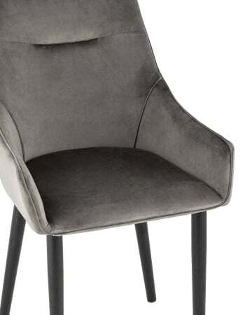 Стул Джоан велюр тёмно-серый (Стул Джоан темно-серый)
