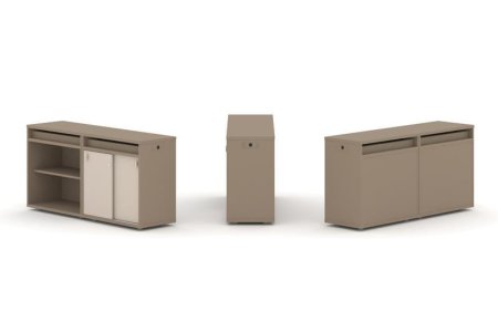 Тумба двойная + топ ES.NB.2T-5 (1500х410х750) (Латте/Капучино)
