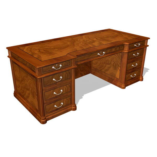 Стол руководителя со столешницей с покрытием Art&Moble 01121 2000x900x750 (Шпон корня оливы) Стол руководителя со столешницей с покрытием Art&Moble 01121 2000x900x750 (Шпон корня оливы)