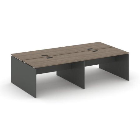 Рабочая станция 2-х сторонняя SN-D.DRS-034 (3160х1232х750) (Вяз Благородный/Антрацит)