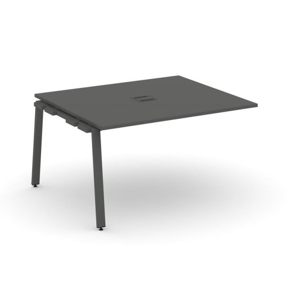 Проходной наборный элемент переговорного стола SN-6A.NSPRG-034 (1580х1180х750) (Антрацит/Металл Антрацит)