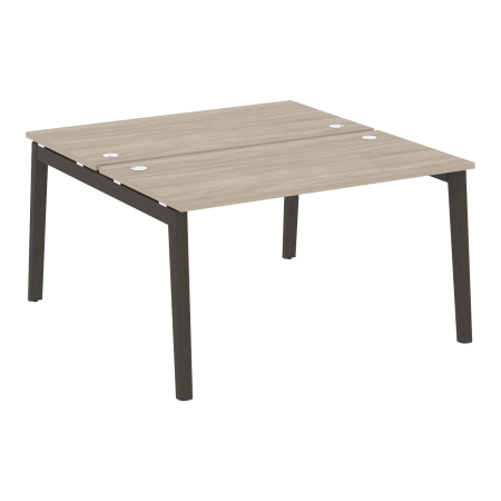 Рабочая станция на деревянных опорах Onix Wood OW.D.RS-2.3.7 1380x1475x750 (Дуб Аттик/Дуб Темный)