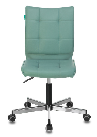 Кресло CH-330M серо-голубой Lincoln 212 эко.кожа крестов. металл хром (Серо-голубой)