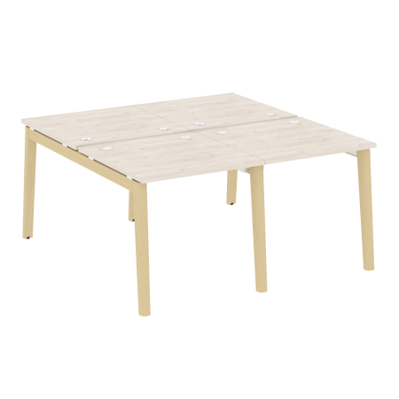 Рабочая станция на деревянных опорах Onix Wood OW.D.RS-4.0.8 1560x1635x750 (Дуб Аризона/Дуб Светлый)