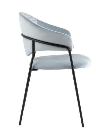 Стул Алексис велюр пыльно-голубой (Стул Алексис пыльно-голубой)