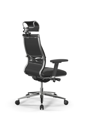 Кресло для руководителя Метта Samurai M3-11D - Infinity /Kc06/Wm06/D03P/H2cL-3D(M26.B32.G25.W03) (Черный | Бежевый)