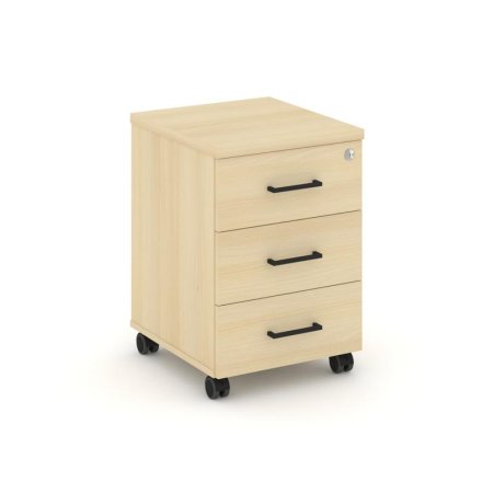 Тумба мобильная 3 ящика стандартные колеса SN.TM-002 (416х460х611) (Акация Лорка)
