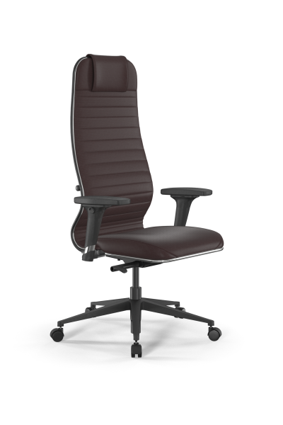 Кресло для руководителя Метта SynchroSit 10 B1-117D - Extra /Um02/Wm12/D02P(M23.B11.G19.W02) (Темно-коричневый)