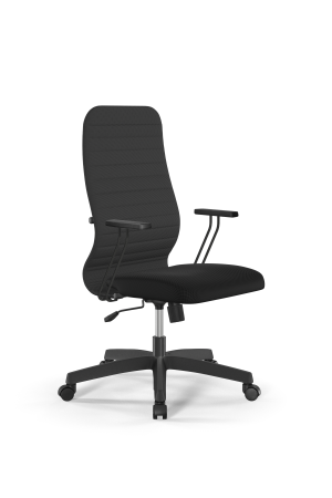 Кресло для руководителя Метта Sit 8 B2-10T - UMF(X1) /Uh02/Wh00/T1bp-b(M09.B02.G15.W01) (Темно-серый | Черный)