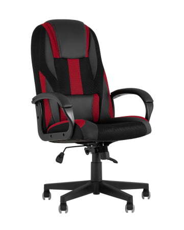 Кресло игровое TopChairs ST-CYBER 9 черный/красный (Геймерское кресло ST-CYBER 9 красный)