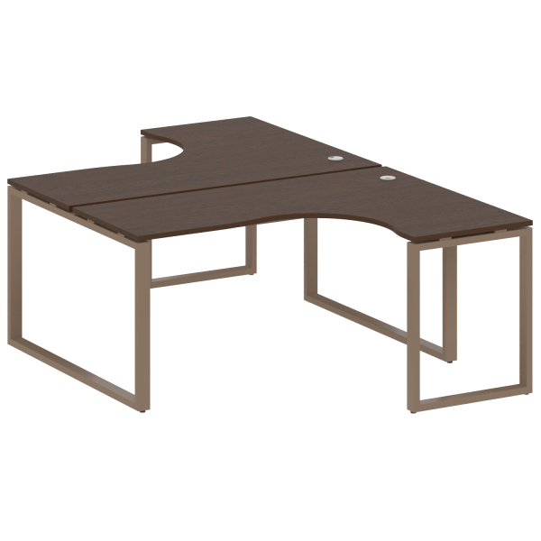 Рабочая станция криволинейная Metal System Style БО.РАС-СА-2.4 1600x2435x750 (Венге Цаво/Мокко металл) Рабочая станция криволинейная Metal System Style БО.РАС-СА-2.4 1600x2435x750 (Венге Цаво/Мокко металл)
