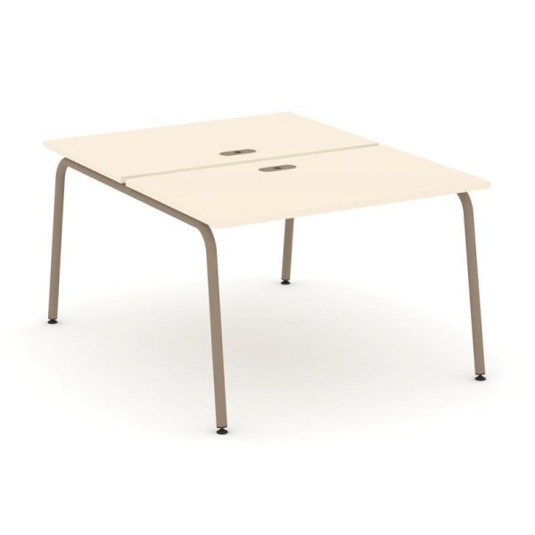 Рабочая станция 2 места ES.D.RS-2.2-LK (1180х1500х750) (Сатин/Металл Латте) Рабочая станция 2 места ES.D.RS-2.2-LK (1180х1500х750) (Сатин/Металл Латте)
