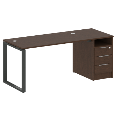 Рабочая станция Metal System Style БО.РС-СТП1.3 1812x720x750 (Венге Цаво/Антрацит металл)