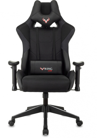 Кресло игровое Zombie VIKING 4 AERO Edition черный ткань/эко.кожа с подголов. крестов. пластик (Черный)