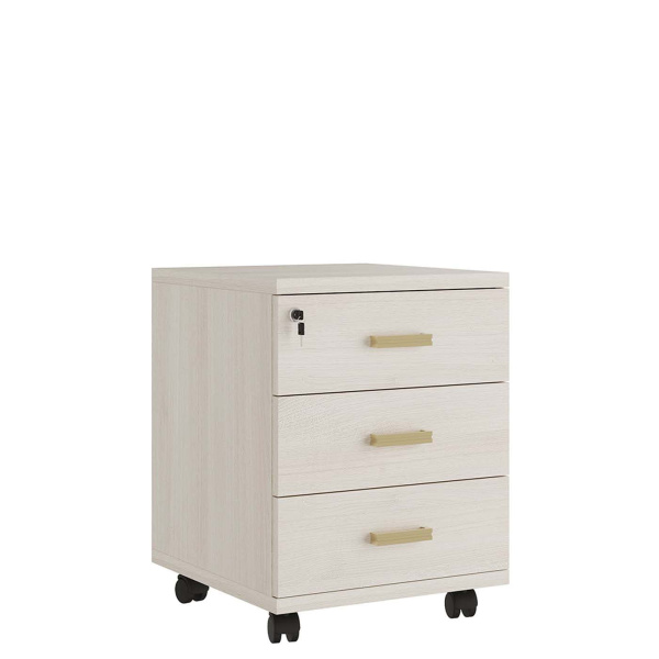 Тумба подкатная с 3 ящиками Chicago CHG243303 450x470x590 (Дуб Шамони светлый)