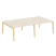 Рабочая станция на деревянных опорах Onix Wood OW.D.RS-4.3.8 2760x1635x750 (Тиквуд Светлый/Дуб Темный) Рабочая станция на деревянных опорах Onix Wood OW.D.RS-4.3.8 2760x1635x750 (Тиквуд Светлый/Дуб Темный)