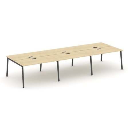 Рабочая станция 2-х сторонняя SN-4A.DRS-062 (3540х1232х750) (Акация Лорка/Металл Антрацит)