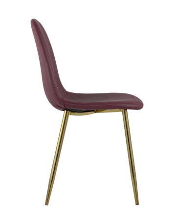Стул Валенсия экокожа красная золотые ножки (Стул Валенсия красный)