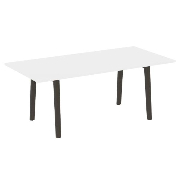 Стол переговорный на деревянных опорах Onix Wood Direct OW.PRG-19 1980x980x750 (Белый Бриллиант/Дуб Темный) Стол переговорный на деревянных опорах Onix Wood Direct OW.PRG-19 1980x980x750 (Белый Бриллиант/Дуб Темный)