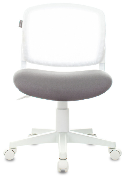 Кресло детское CH-W296NX белый TW-15 сиденье серый Neo Grey сетка/ткань крестов. пластик белый пласт (Серый)
